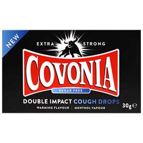 Covonia Sugar Free Double Impact Cough Drops 30g