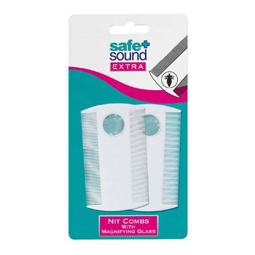 Safe + Sound Nit Comb with Magnifying Glass 2 pack