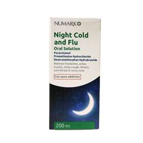 Numark Night Cold and Flu Oral Solution 200ml