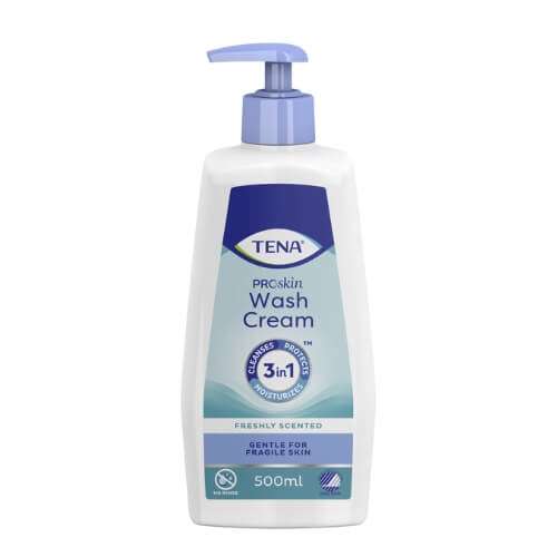 Click to view product details and reviews for Tena Wash Cream 500ml.