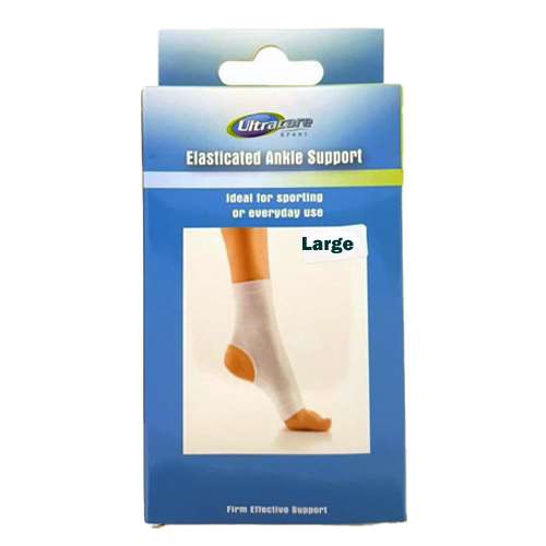 Ultracare elasticated ankle support large