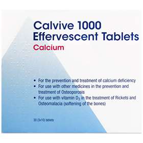 Calvive 1000 Effervescent Tablets 30 Tablets