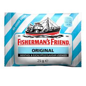 Fishermans Friend Original Menthol and Eucalyptus Flavour Lozenges No Added Sugar 25g