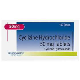 Cyclizine Hydrochloride 50mg 100 Tablets