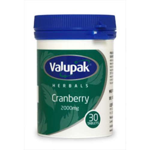 Valupak Herbals Cranberry 2000mg 30 tabs