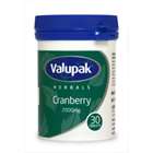 Valupak Herbals Cranberry 2000mg 30 Tablets