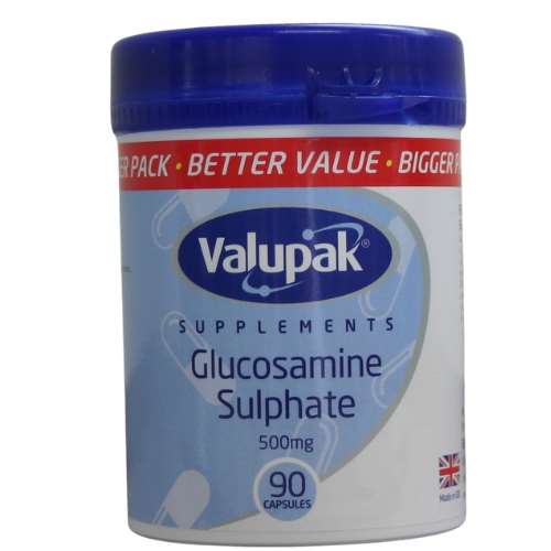 Click to view product details and reviews for Valupak Glucosamine Sulphate 500mg 90 Tabs. Click to view product details and reviews for Valupak Glucosamine Sulphate 500mg 90 Tabs.