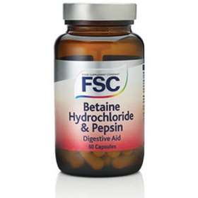 FSC Betaine Hydrochloride & Pepsin Digestive Aid 60 Capsules