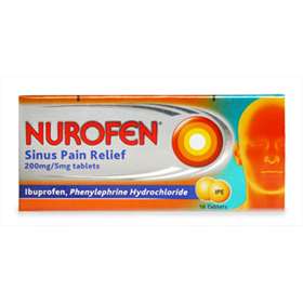 Nurofen Sinus Pain Relief 200mg/5mg Tablets 16