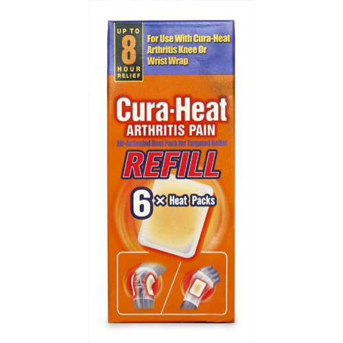 Cura-Heat Arthritis Pain Refill Heat Packs 6