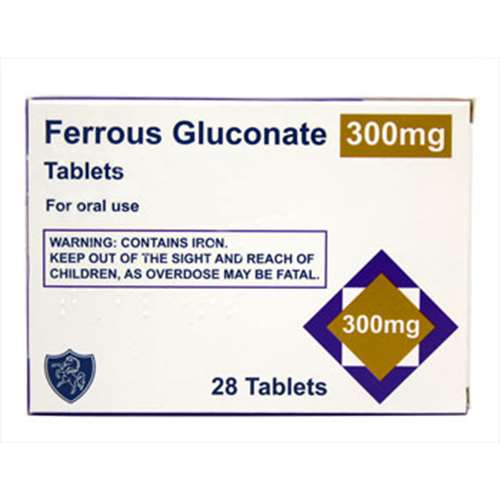 Ferrous Gluconate 300mg Tablets 28 ExpressChemist.co.uk Buy Online