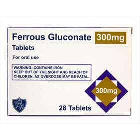 Ferrous Gluconate 300mg Tablets 28