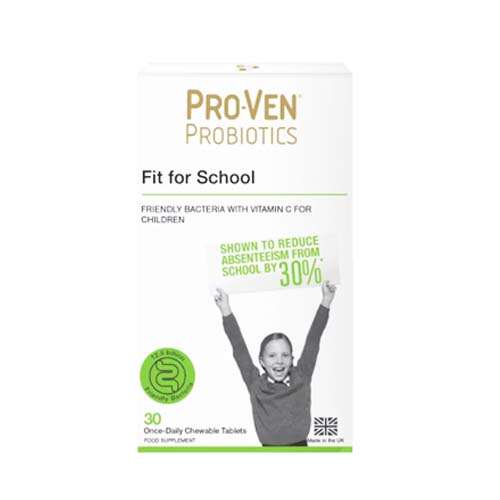 Proven Probiotics Child Acidophilus & Bifidus With Vitamin C. Fit For School 30 Chewable Tablets