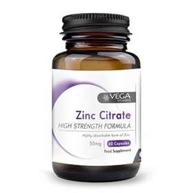 Vega Zinc Citrate 50mg 60 Capsules