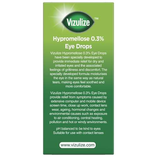 Vizulize Hypromellose 0.3% Eye Drops 10ml