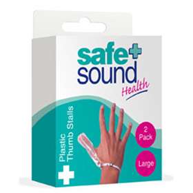 Safe and Sound Plastic Thumb Stalls Pack 2 Large