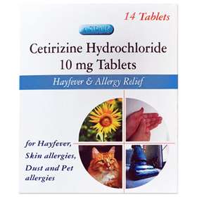 Cetirizine Hayfever and Allergy Relief 10mg 14 Tablets