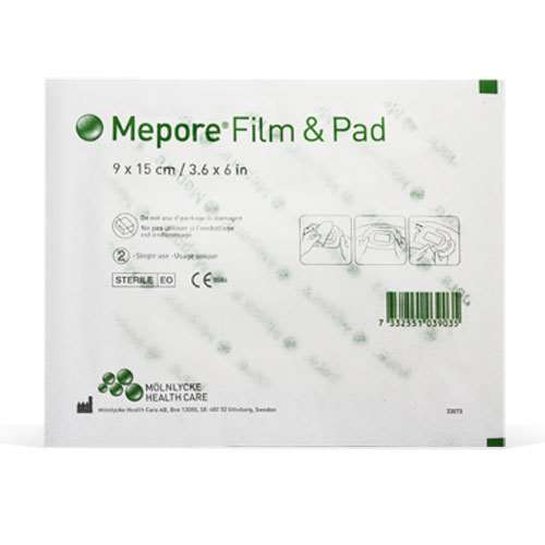Mepore Film And Pad 9 x 15cm Single Dressing