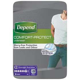Depend Comfort-Protect Incontinence Underwear For Men Size L/XL 9
