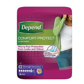 Depend for Women Incontinence Underwear Extra Large 9 Pants