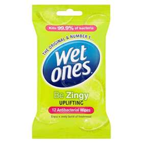Wet Ones Be Zingy Antibacterial Wipes 12