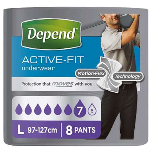 Depend Men Real Fit Underwear Large 16 Bulk Pack