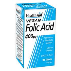 HealthAid Folic Acid 400ug 90 Tablets