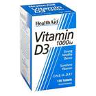 HealthAid Vitamin D3 1000iu 120 Tablets.