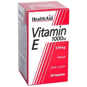 HealthAid Vitamin E 1000iu 30 Capsules.