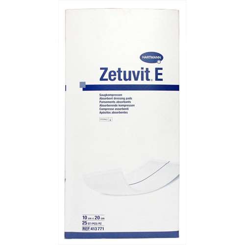 Vitamins & Supplements Zetuvit E 25 Dressing Pads 10cm x 20cm 413771