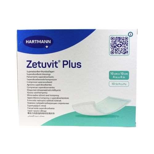 Zetuvit Plus Absorbent Dressing Pads 10x10cm (10) 413710