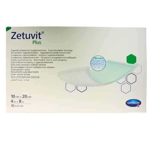 Zetuvit Plus Absorbent Dressing Pads 10x20cm 10 413711