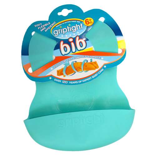 Click to view product details and reviews for Griptight Feeding Bib Blue 6 Months.
