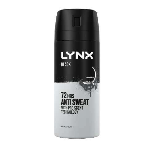 Click to view product details and reviews for Lynx Black 72hrs Anti Sweat Antiperspirant 150ml. Click to view product details and reviews for Lynx Black 72hrs Anti Sweat Antiperspirant 150ml.