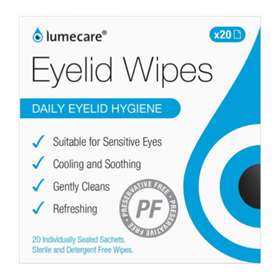 Lumecare Eyelid Wipes 20