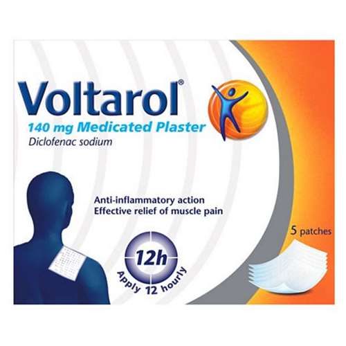Voltarol Medicated Plasters 140mg 5 pack
