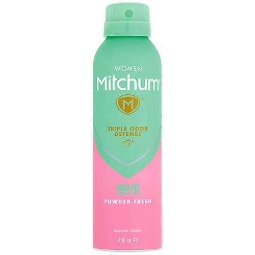 Mitchum Women Triple Odor Defence Anti-perspirant and Deodorant Spray - Powder Fresh 200ml