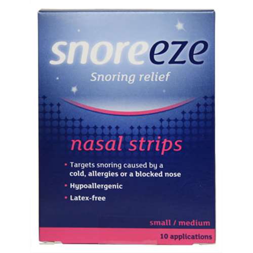 Snoreeze Snoring Relief Nasal Strips Small / Medium - 10 Applications