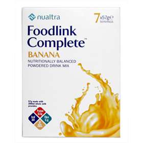 Nualtra Foodlink Complete Banana Powdered Drink Mix 7 Servings