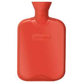 Hot Water Bottle Natural Rubber Plain - Red