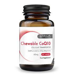 Vega Chewable Co-Enzyme Q10 60mg 60 Tablets
