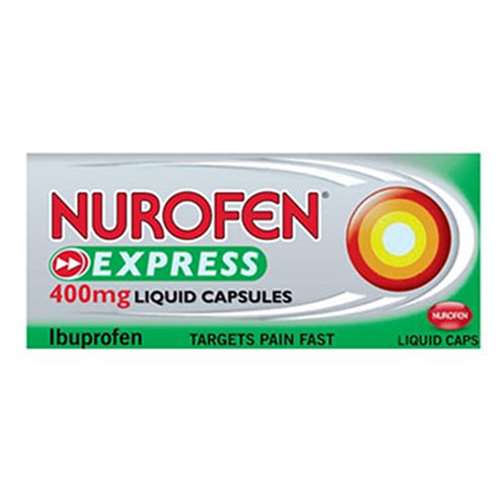 Nurofen Express Ibuprofen 400mg - 20 Liquid Capsules