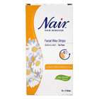 Nair Facial Wax Strips with Soothing Camomile Extract 10+2 strips