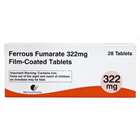 Ferrous Fumarate 322mg film-Coated 28 Tablets
