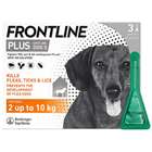 Frontline  Plus Spot On For Dogs 2-10Kg 3 Pipettes