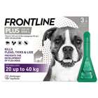 Frontline Plus Spot On Dogs Large 20-40kg 3 Pipettes