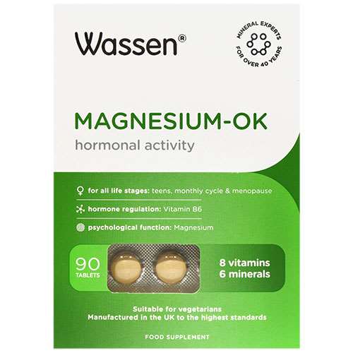 Wassen Magnesium-OK Hormonal Activity 90 Tablets