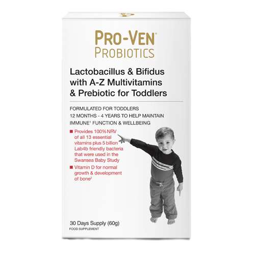 ProVen Probiotics Lactobacillus & Bifidus With A-Z Multivitamins & Prebiotic For Toddlers - 30 Days 