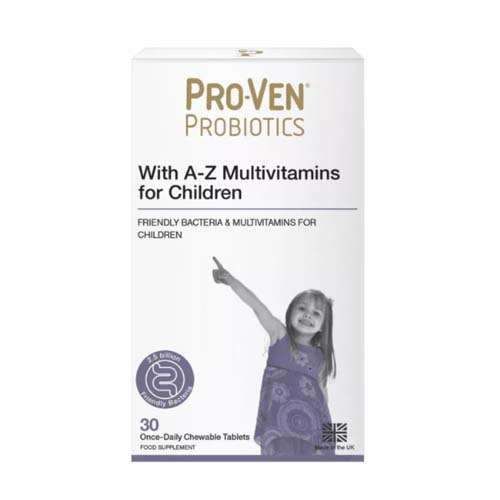 ProVen Probiotics Acidophilus & Bifidus With A-Z Multivitamins For Children - 30 Chewable Tablets