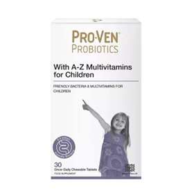 ProVen Probiotics Acidophilus & Bifidus With A-Z Multivitamins For Children - 30 Chewable Tablets